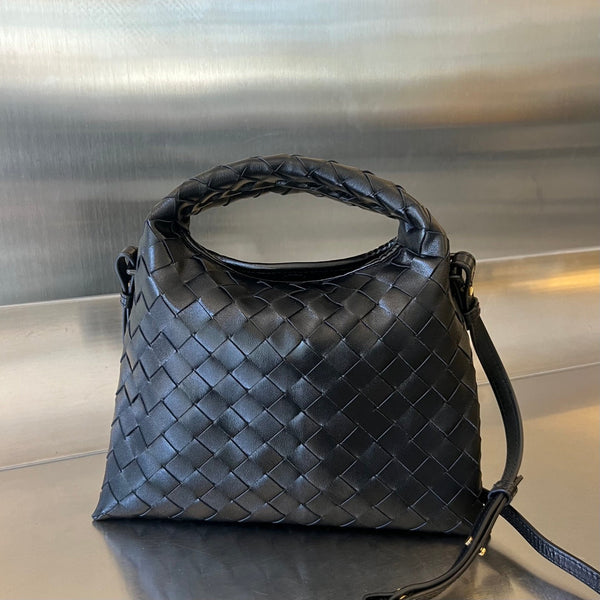 MINI HOP 25 IN BLACK CALFSKIN