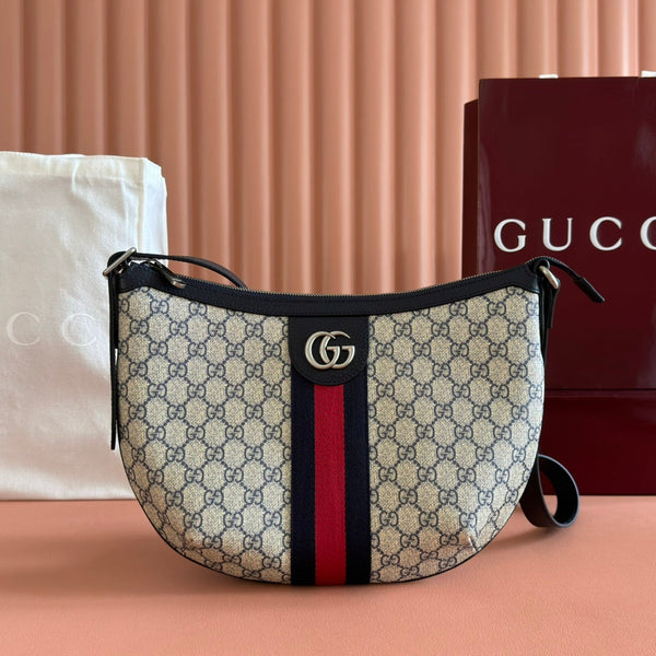 GG 25S EPILOGUE BAG 30 IN BEIGE AND BLACK CALFSKIN